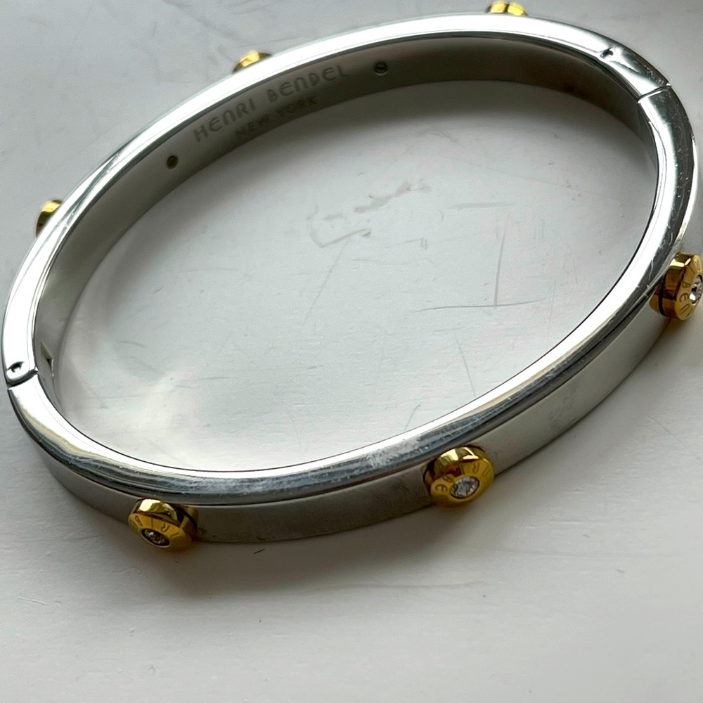 Silver bangle bracelet